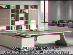 L形 クラシックスタイル エグゼクティブ オフィス 家具セット モダンマネージャー デスク