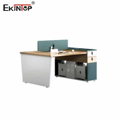 Ekintopのオフィスのための現代キュービクル ワークステーション2色の継ぎ目が無いステッチ