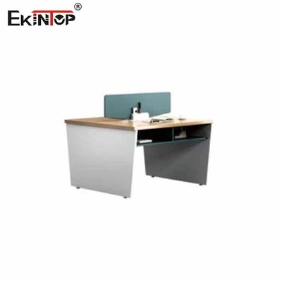 Ekintopのオフィスのための現代キュービクル ワークステーション2色の継ぎ目が無いステッチ