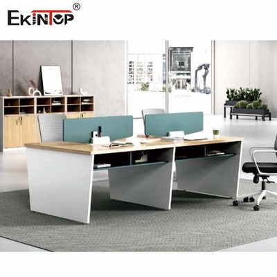 Ekintopのオフィスのための現代キュービクル ワークステーション2色の継ぎ目が無いステッチ