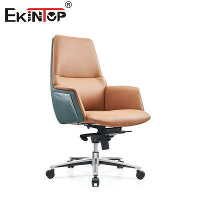 OEM 350mm アルミニウムベース レザー ラウンジ fauteuil モダンスタイル