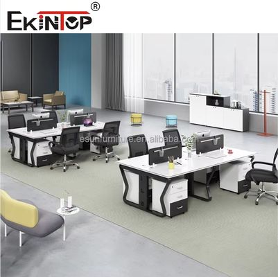 オフィススペース デスク ワークステーション モジュール式 デスク オフィス家具 オープン モジュール式 スタッフ ワークステーション