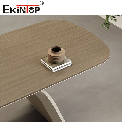 Ekintop Modern L-shape Executive Office CEO Wooden Office Desks