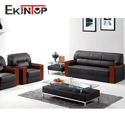 Ekintop 高級エグゼクティブ本革低価格リビングルーム家具デザインソファセット