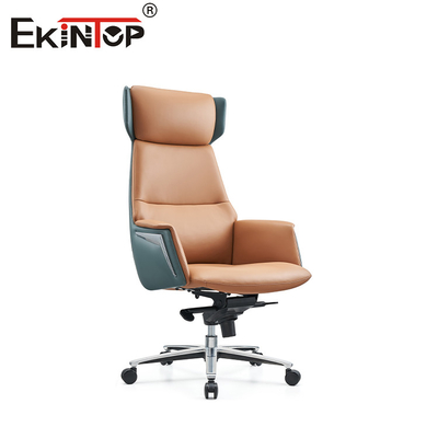 OEM 350mm アルミニウムベース レザー ラウンジ fauteuil モダンスタイル